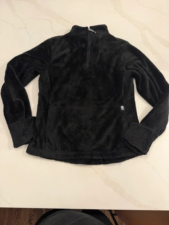 The North Face Black Plush Half-Zip Fleece Pullover - Picture 1 of 8